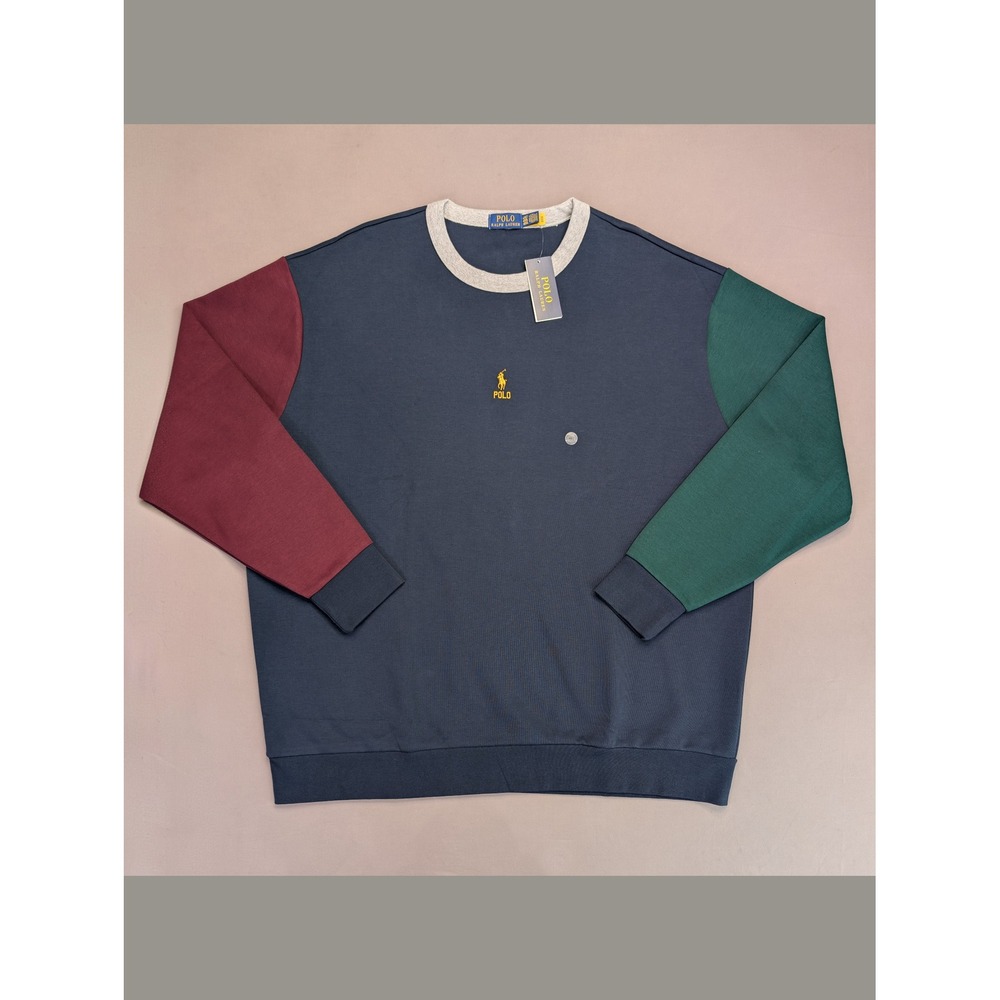 Polo Ralph Lauren Colorblock Sweatshirt 4LT Big & Tall NWT
